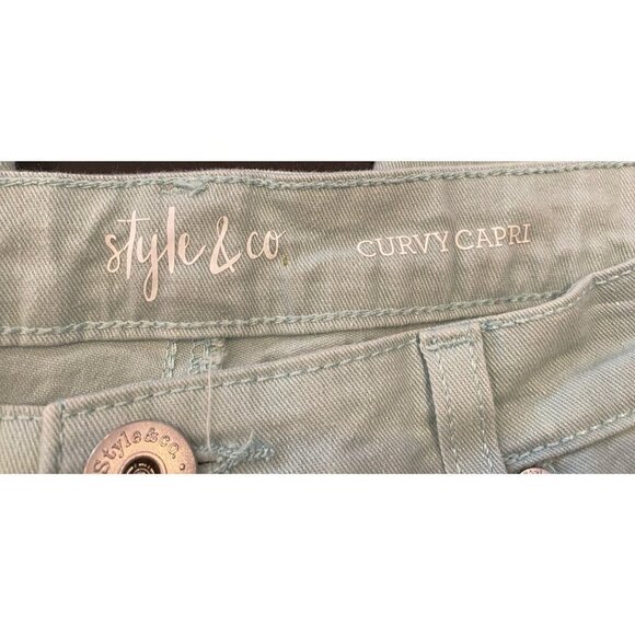 Style & Co. Womens Curvy Cuffed Capri Jeans Size 10 - Picture 3 of 11